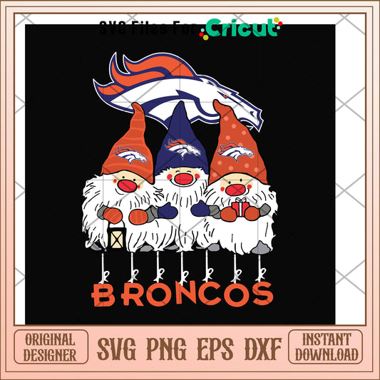 Gnomes Denver Broncos nfl team svg, Gnomes svg, new nfl svg