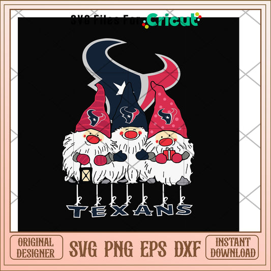 Gnomes Houston Texans nfl team svg, Gnomes svg, new nfl svg