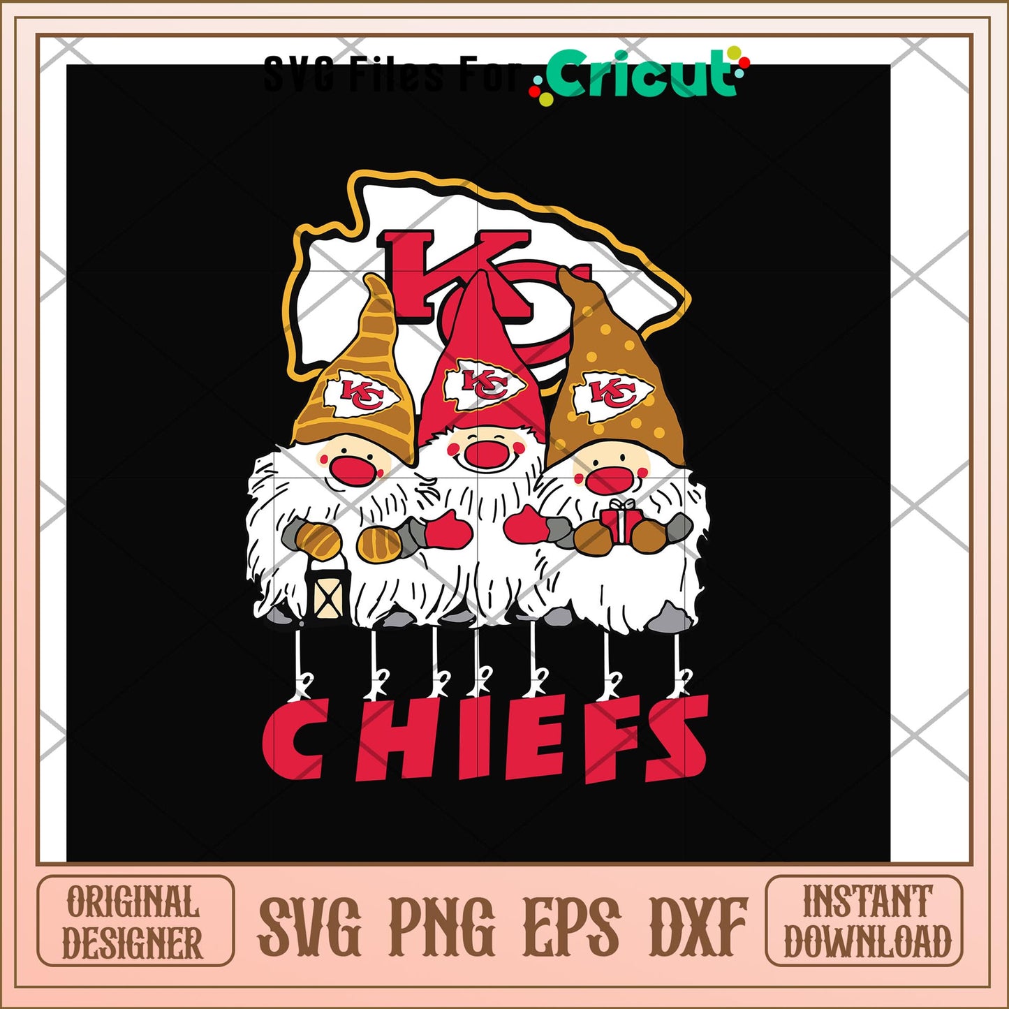 Gnomes Kansas City Chiefs nfl team svg, Gnomes svg, new nfl svg