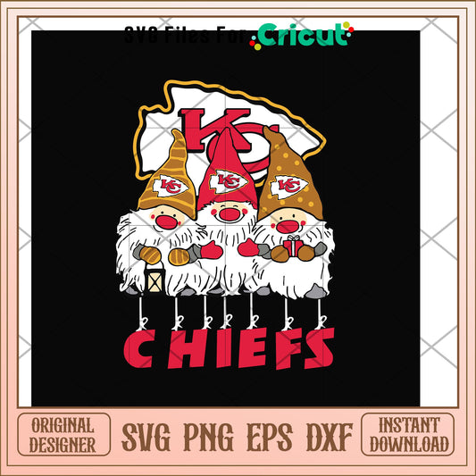 Gnomes Kansas City Chiefs nfl team svg, Gnomes svg, new nfl svg