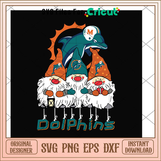 Gnomes Miami Dolphins nfl team svg, Gnomes svg, new nfl svg