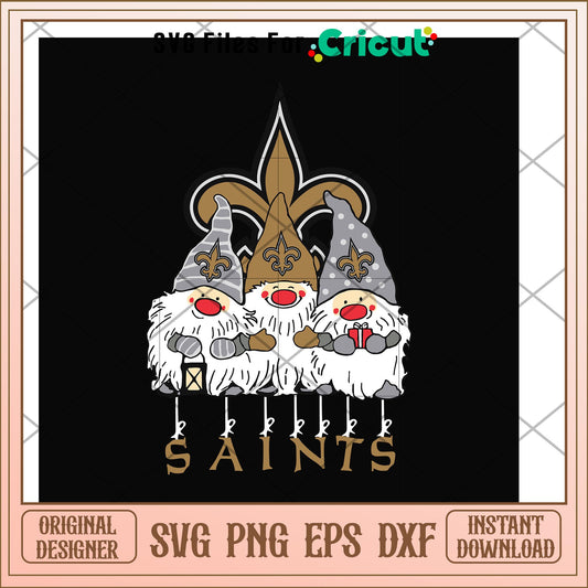 Gnomes New Orleans Saints nfl team svg, Gnomes svg, new nfl svg