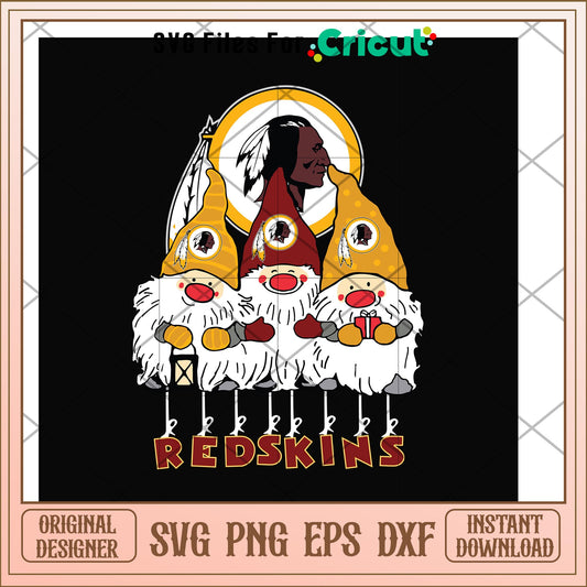 Gnomes Redskins nfl team svg, Gnomes svg, new nfl svg