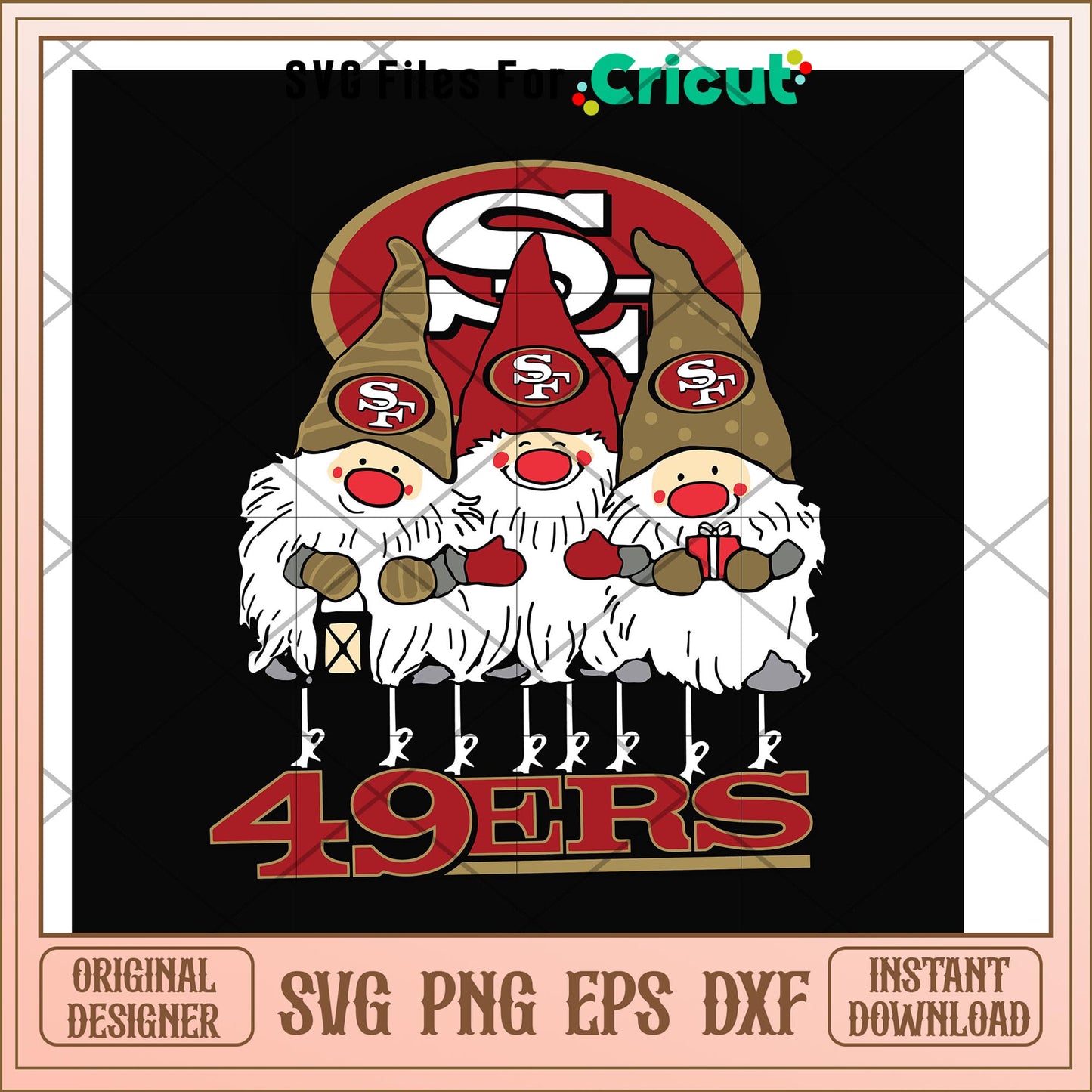 Gnomes San Francisco 49ers nfl team svg, Gnomes svg, new nfl svg
