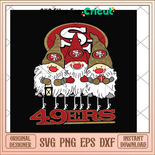 Gnomes San Francisco 49ers nfl team svg, Gnomes svg, new nfl svg