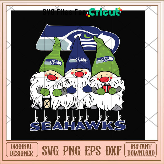 Gnomes Seattle Seahawks nfl team svg, Gnomes svg, new nfl svg