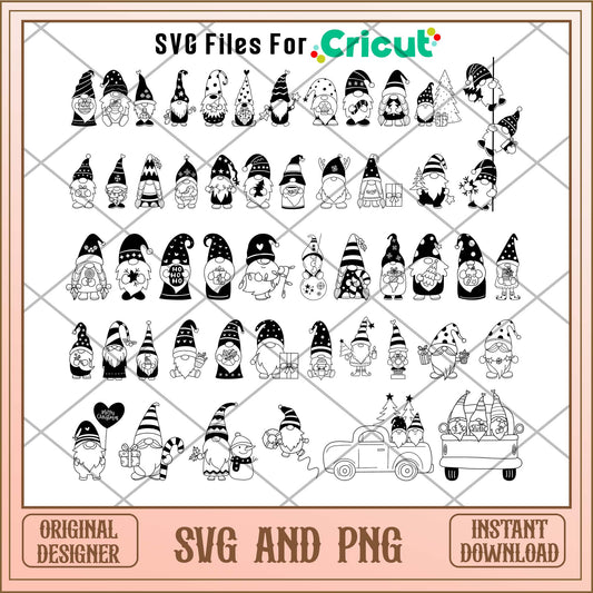 Gnome svg bundle, Christmas day svg bundle - Svgfileforcricut