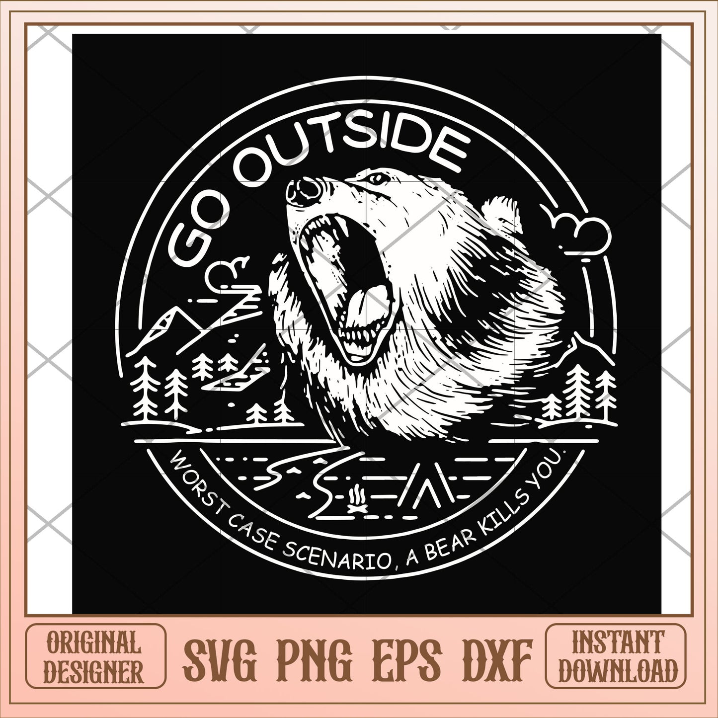 Go outside worst case scenario svg, go out side svg, camping svg
