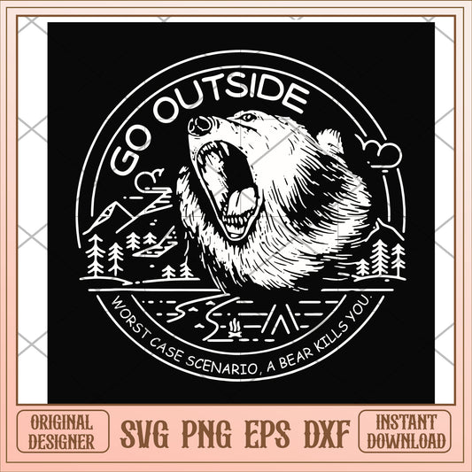 Go outside worst case scenario svg, go out side svg, camping svg