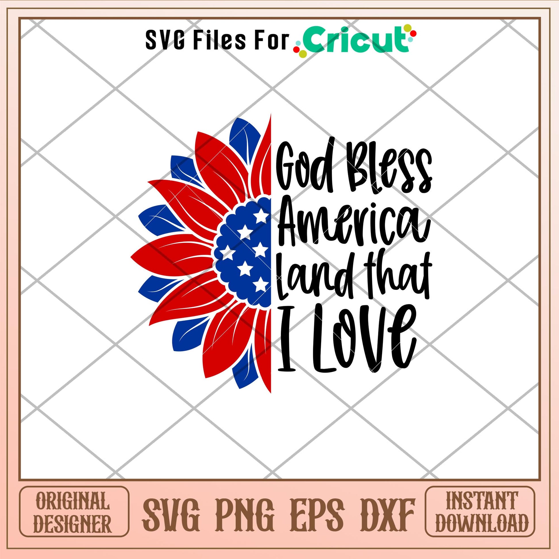 God Bless America Sunflower,God Bless America Sunflower Svg