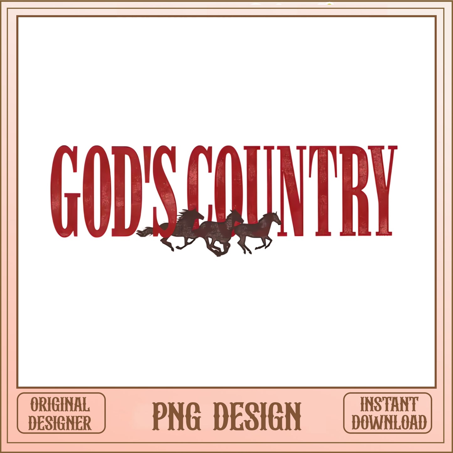 Gods Country PNG, Western Horse Running PNG, Country Music PNG