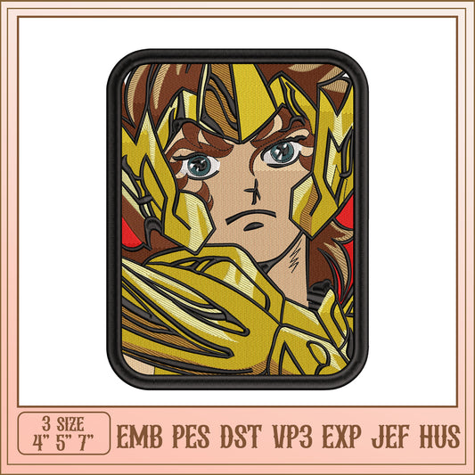 Gold Saint Seiya Embroidery Design - EMB PES DST