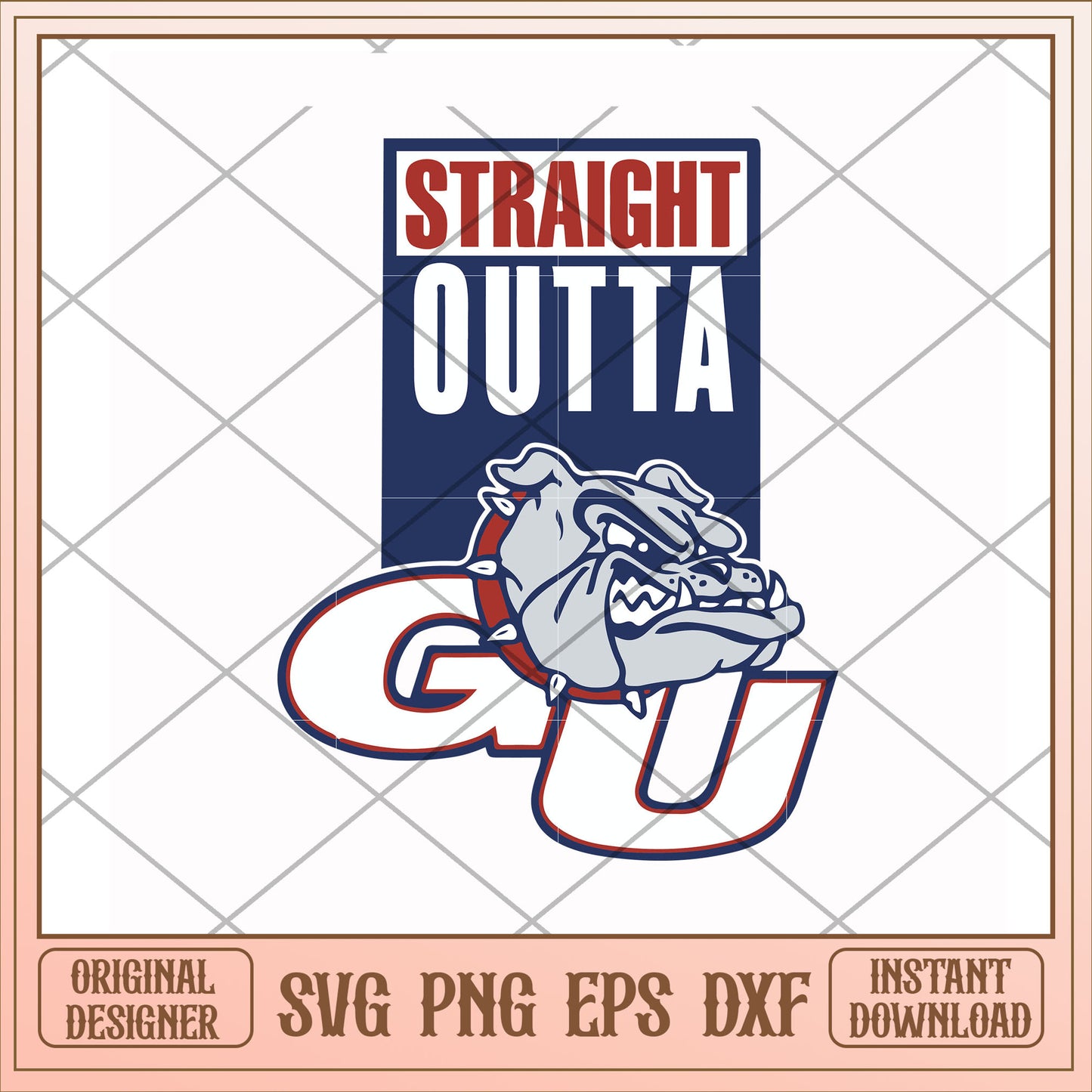 Gonzaga Bulldogs straight outta gu svg, staight outta gu svg, ncaa svg