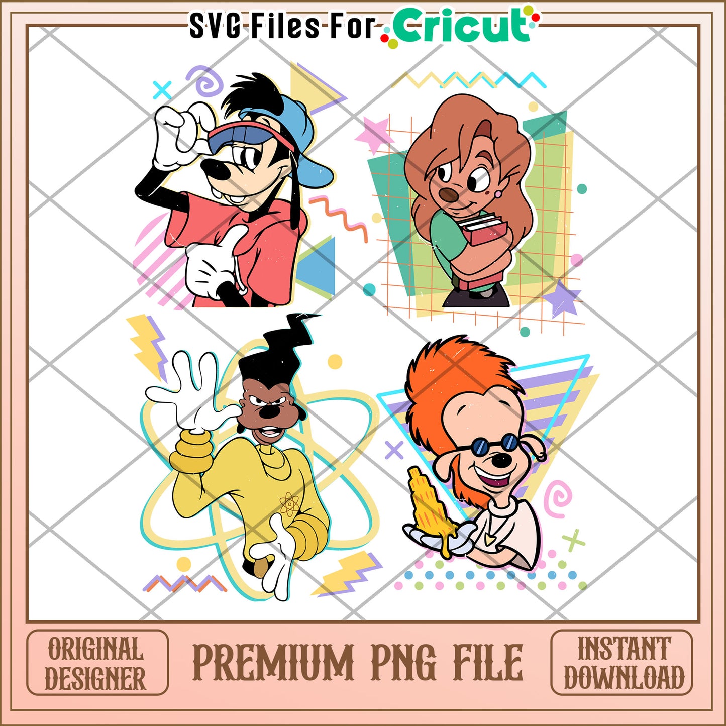 Goof Troop 90s Retro Cartoon PNG Image