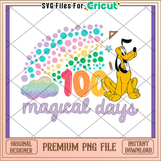 Goofy 100 Days PNG Design