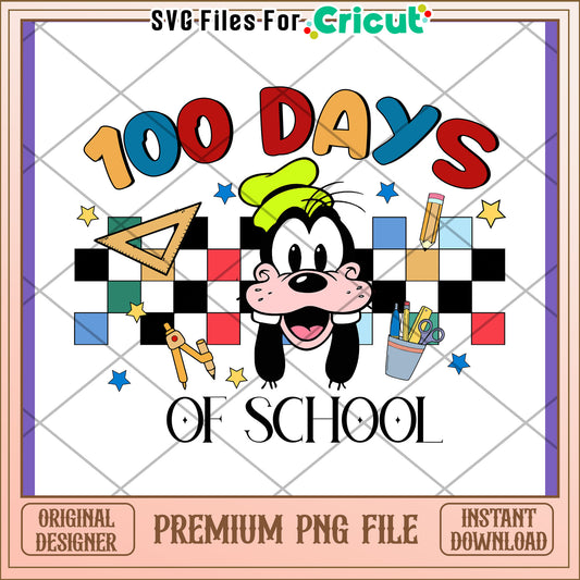 Goofy 100 Days of School PNG