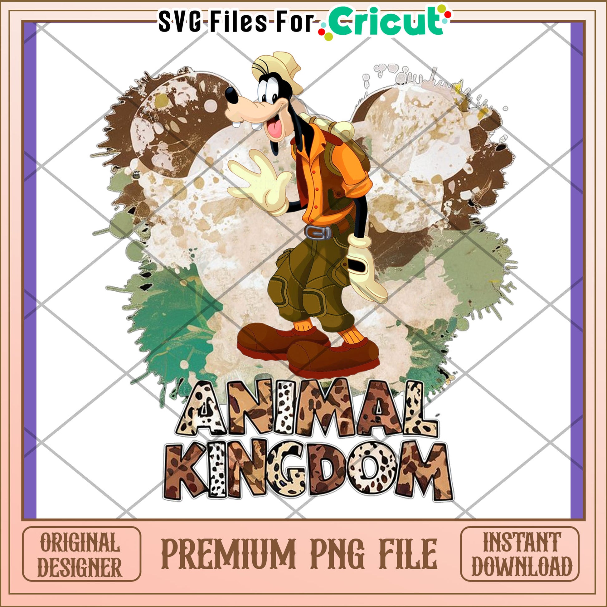 Goofy Animal Kingdom PNG Design