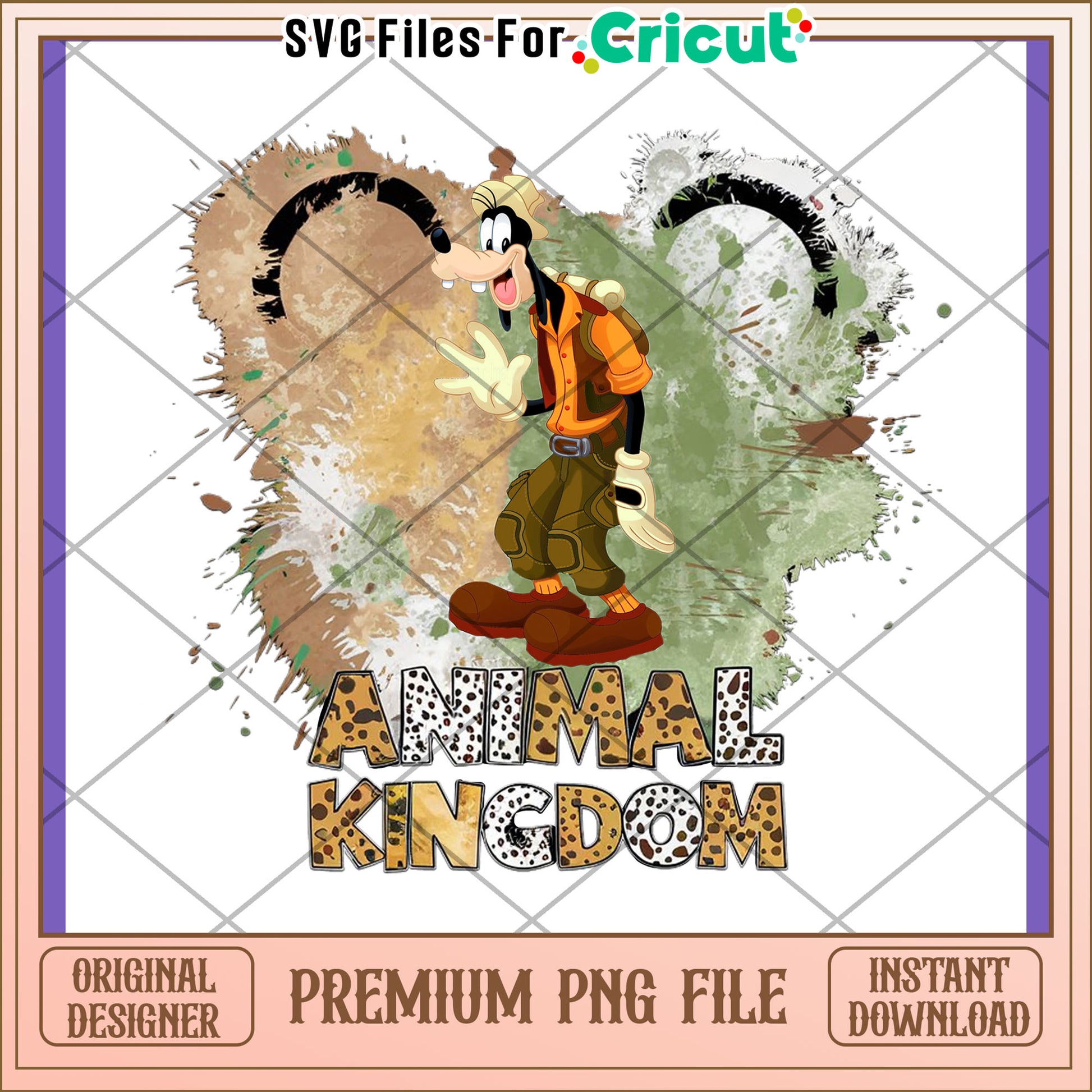 Goofy Animal Kingdom PNG Design for Crafts and Decor