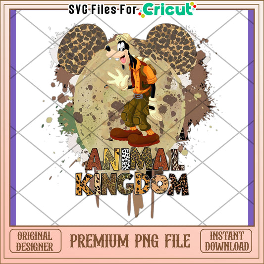 Goofy Animal Kingdom PNG Design for Instant Download