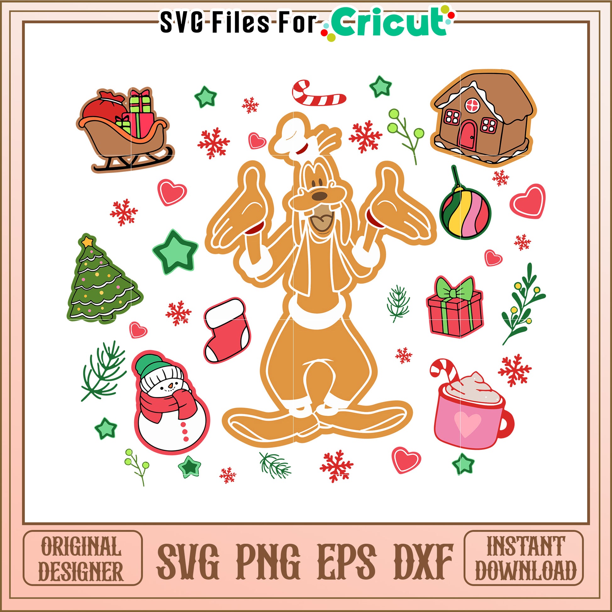 Goofy Christmas SVG Bundle Instant Download