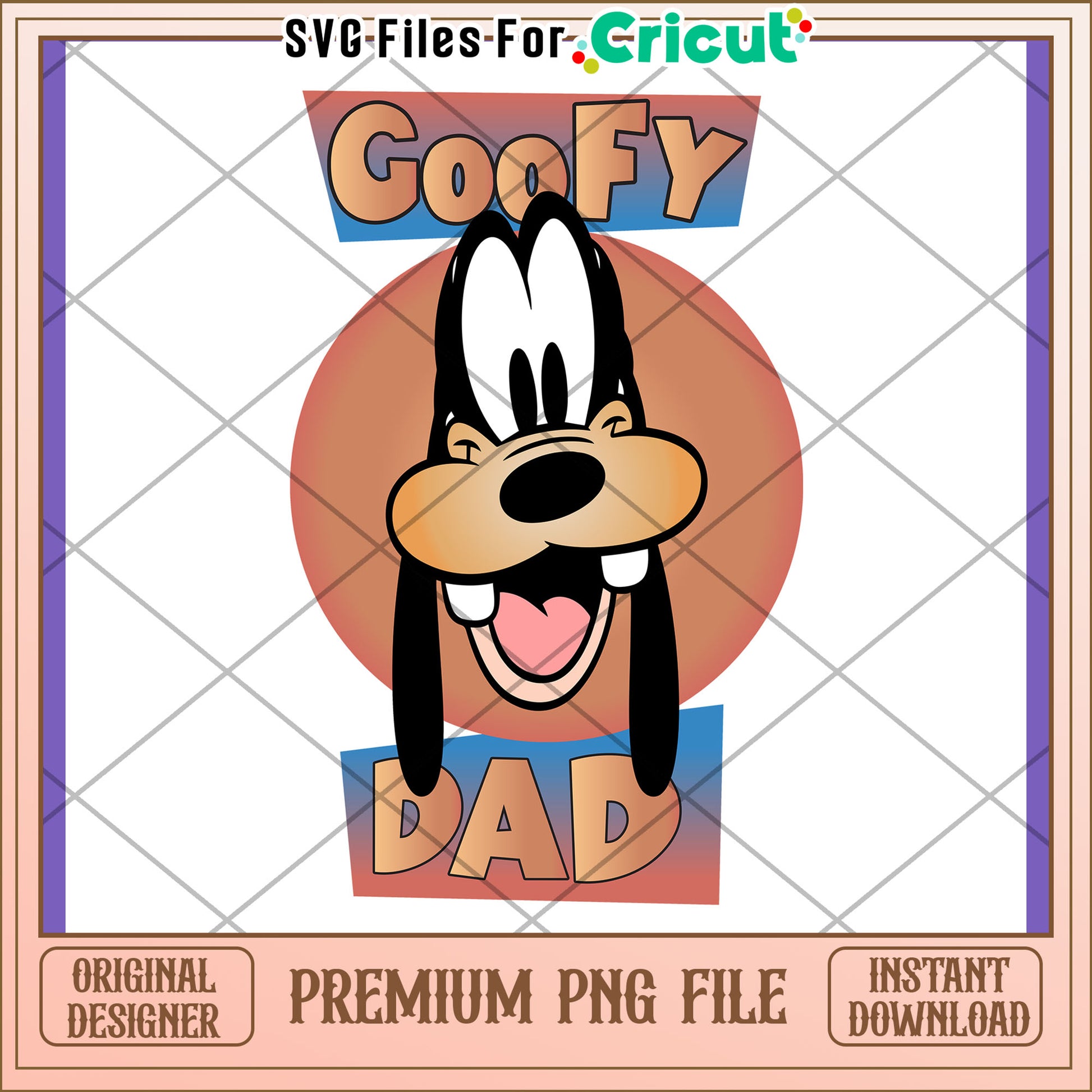 Goofy Dad PNG Premium Design Download