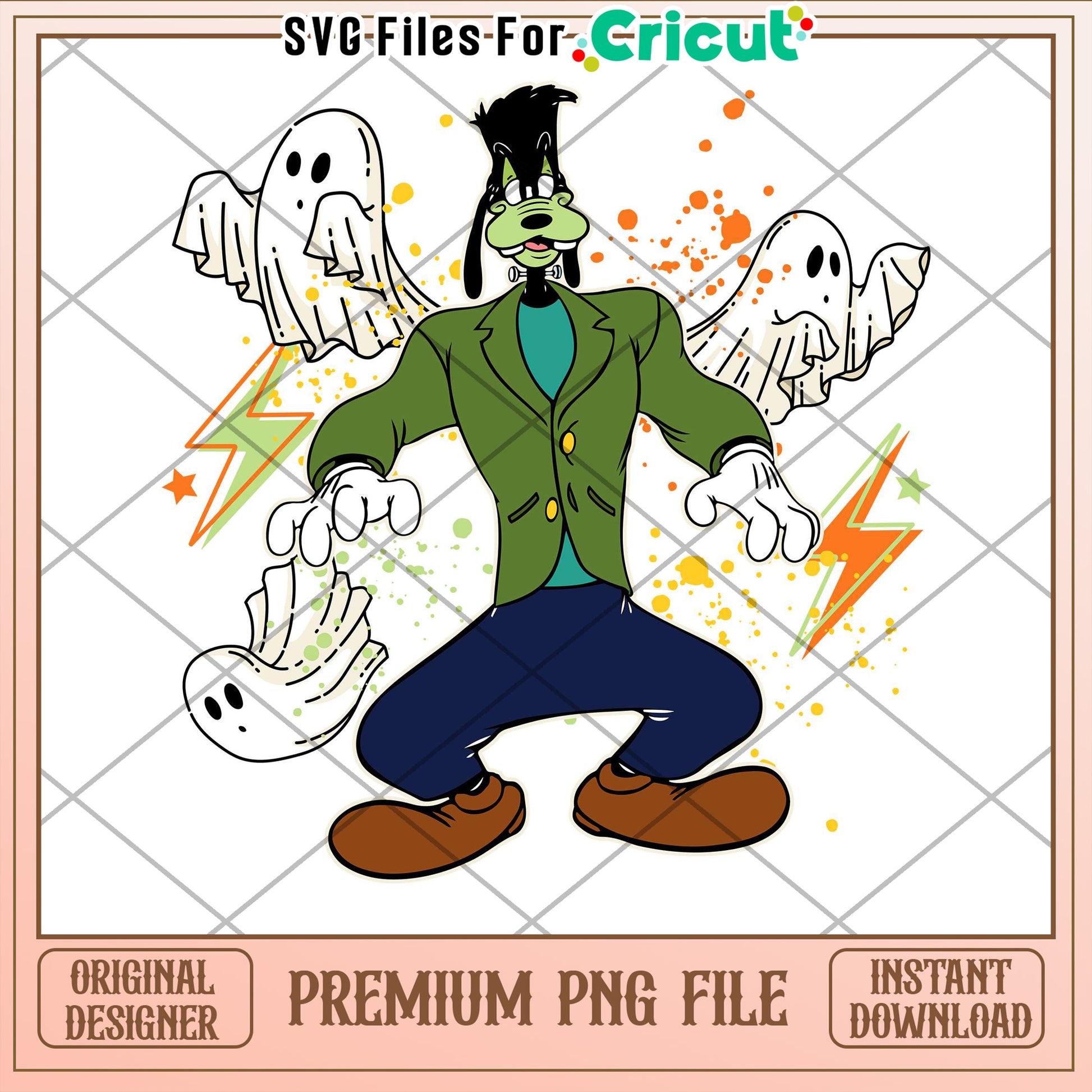 Goofy Halloween PNG Cricut File