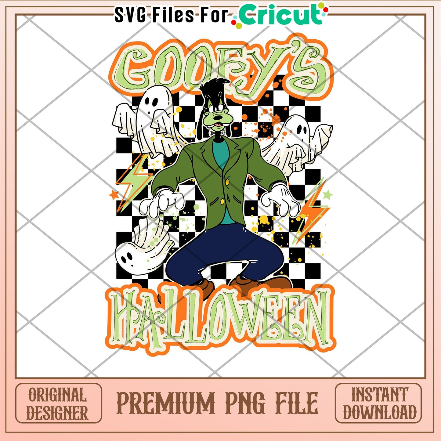 Goofy Halloween PNG Sublimation