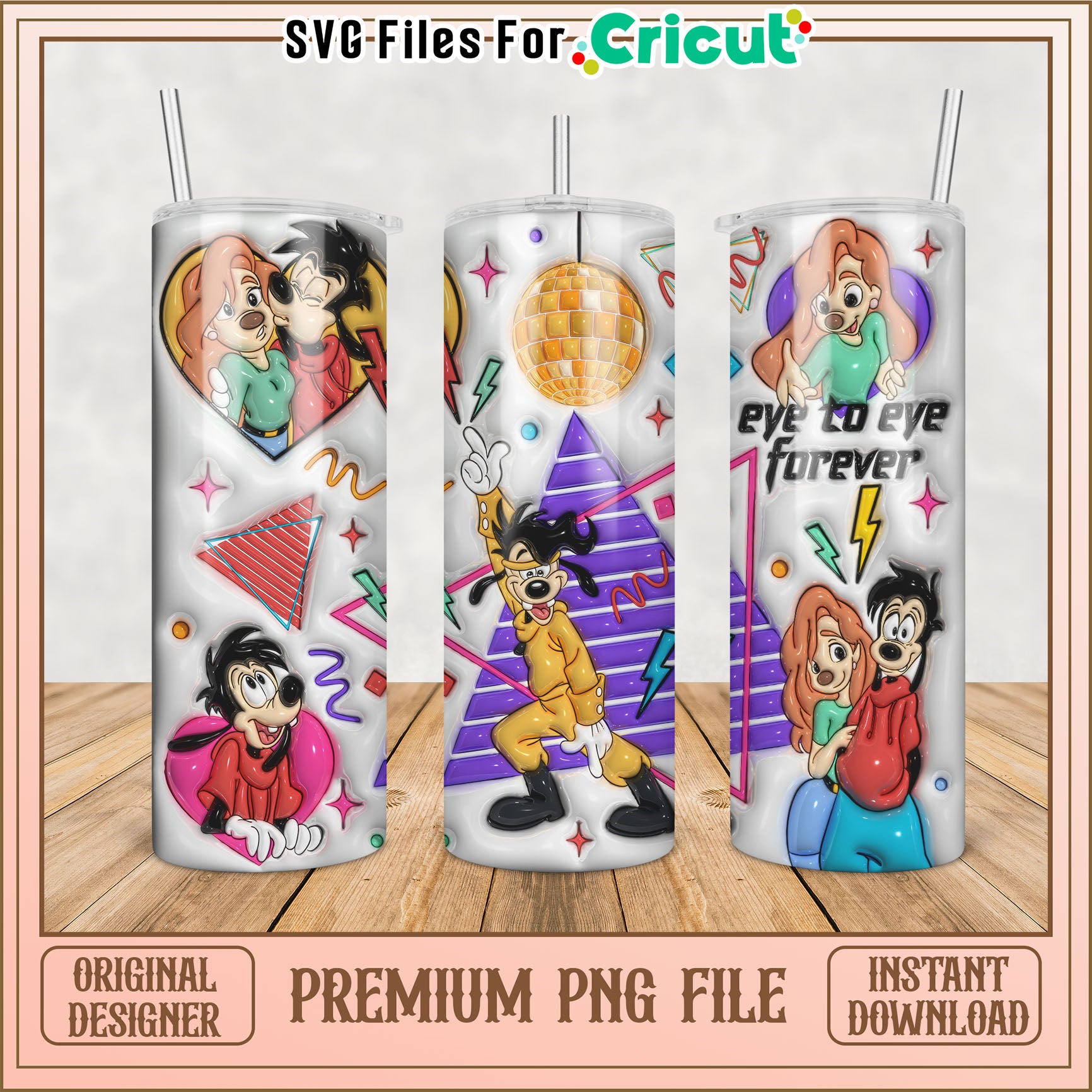 Goofy Max Tumbler PNG Design