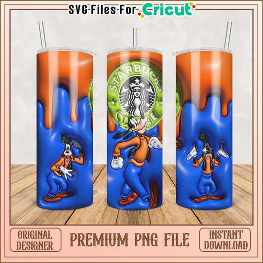 Goofy Starbucks Tumbler PNG Design