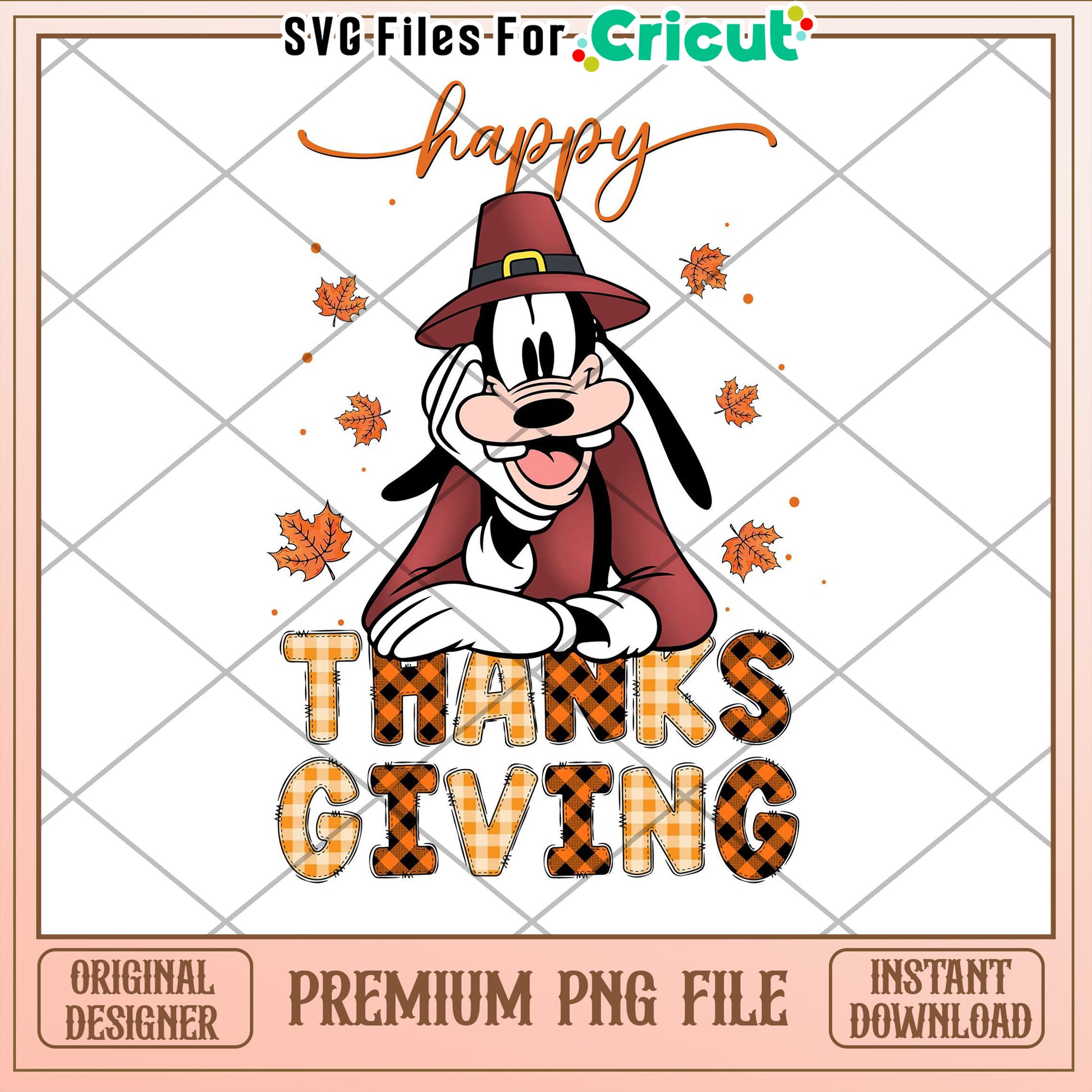 Goofy Thanksgiving PNG Design