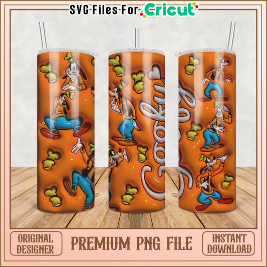 Goofy Tumbler PNG Design for Cricut Premium Download File