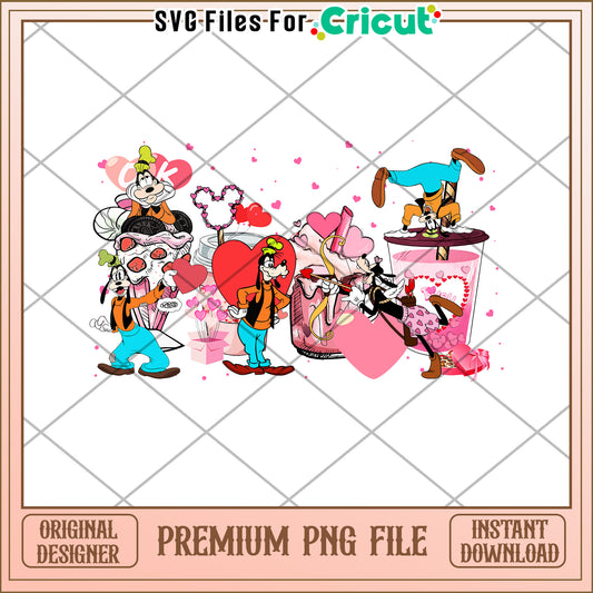 Goofy Valentines Day PNG Cricut Design