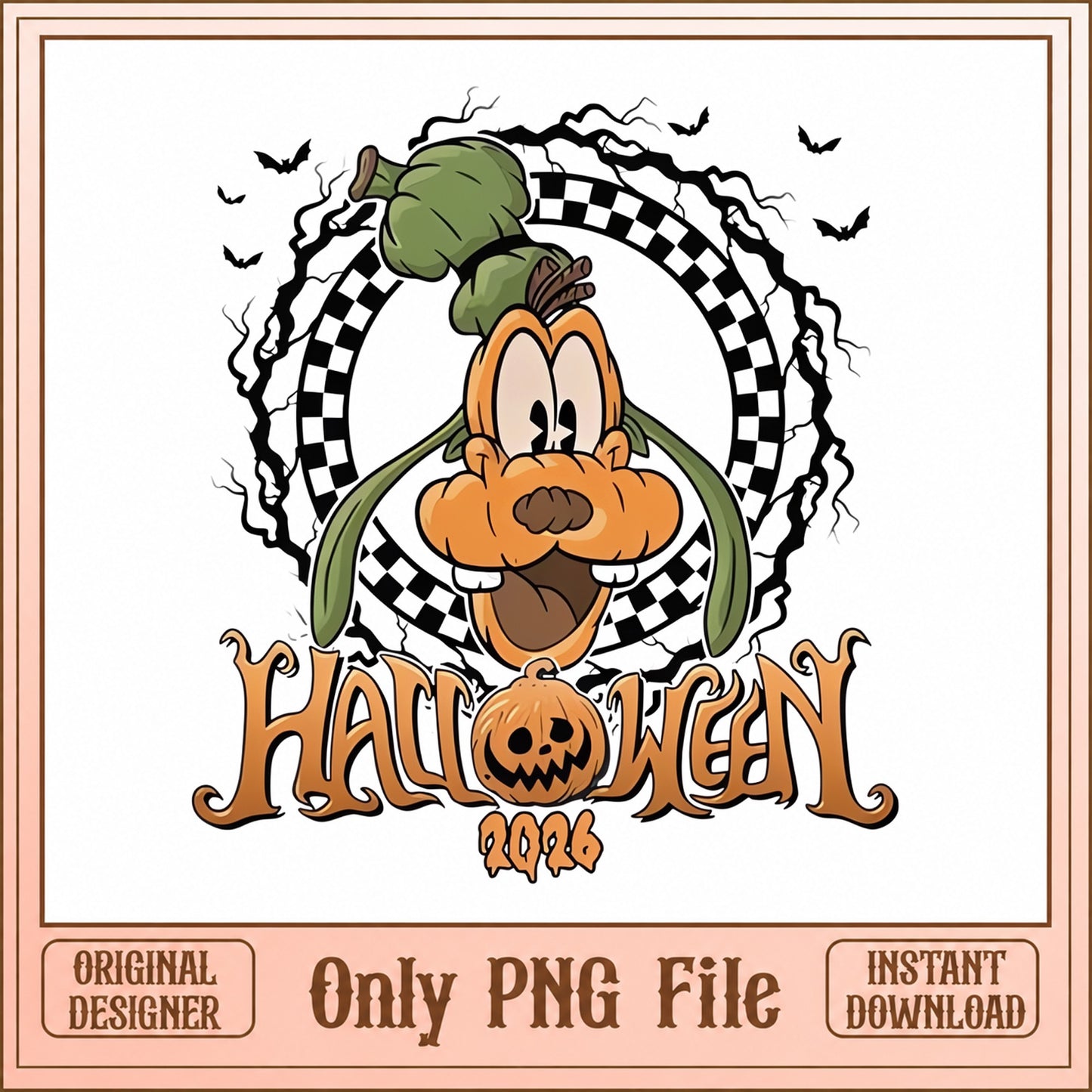 Goofy Halloween PNG, Disney Character Halloween, Spooky PNG