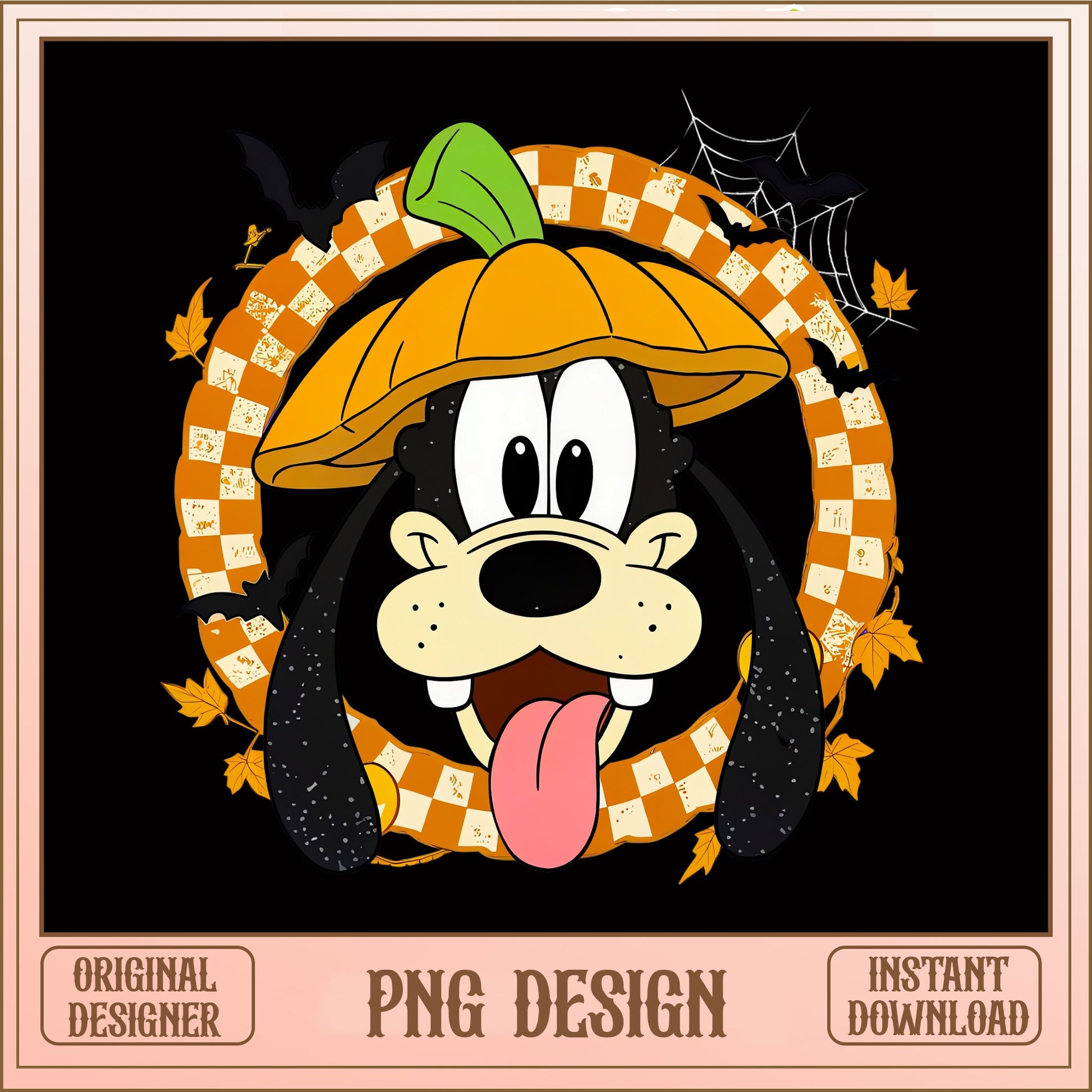 Goofy Halloween PNG, Disney Halloween Pumpkin PNG, Fall PNG