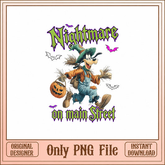 Goofy Halloween PNG, Nightmare On Main Street, Disney PNG