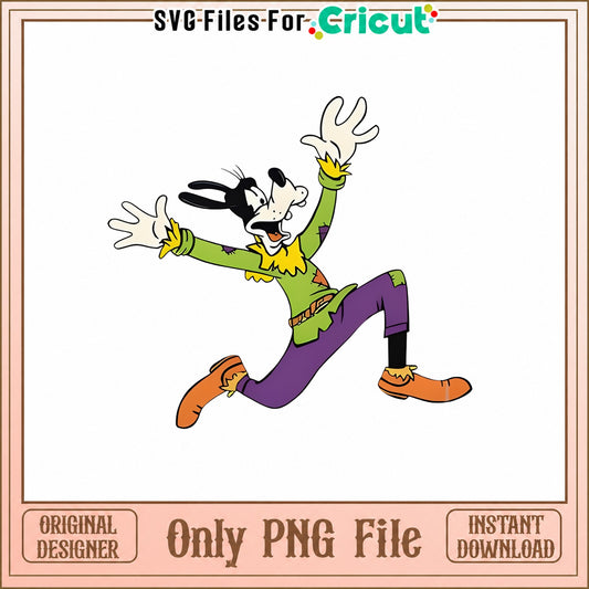 Goofy Zombie PNG, Disney Character Clipart, Cricut Cut File