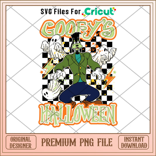 Goofy gooey's halloween png, goofy dog png, halloween png