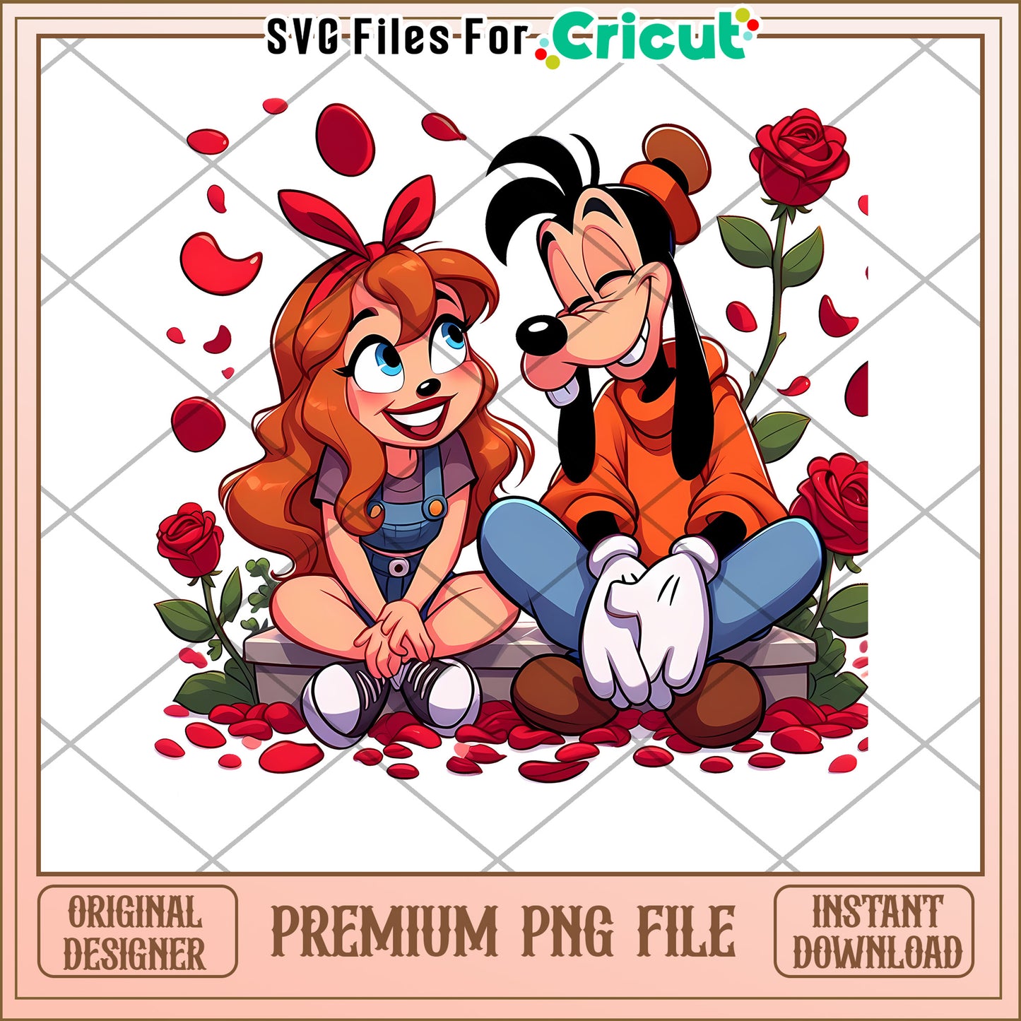 Goofy and Minnie PNG Sublimation Design