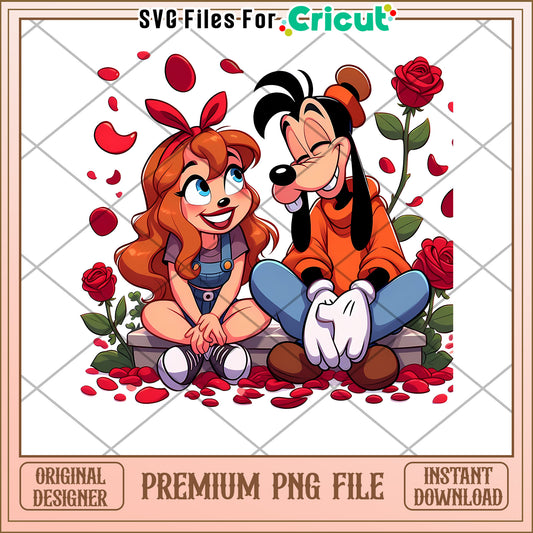 Goofy and Minnie PNG Sublimation Design