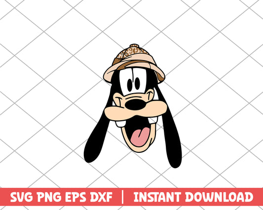 Goofy character disney svg