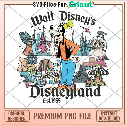 Goofy disneyland est 1955 png, goofy mousetoon png, goofy disney png