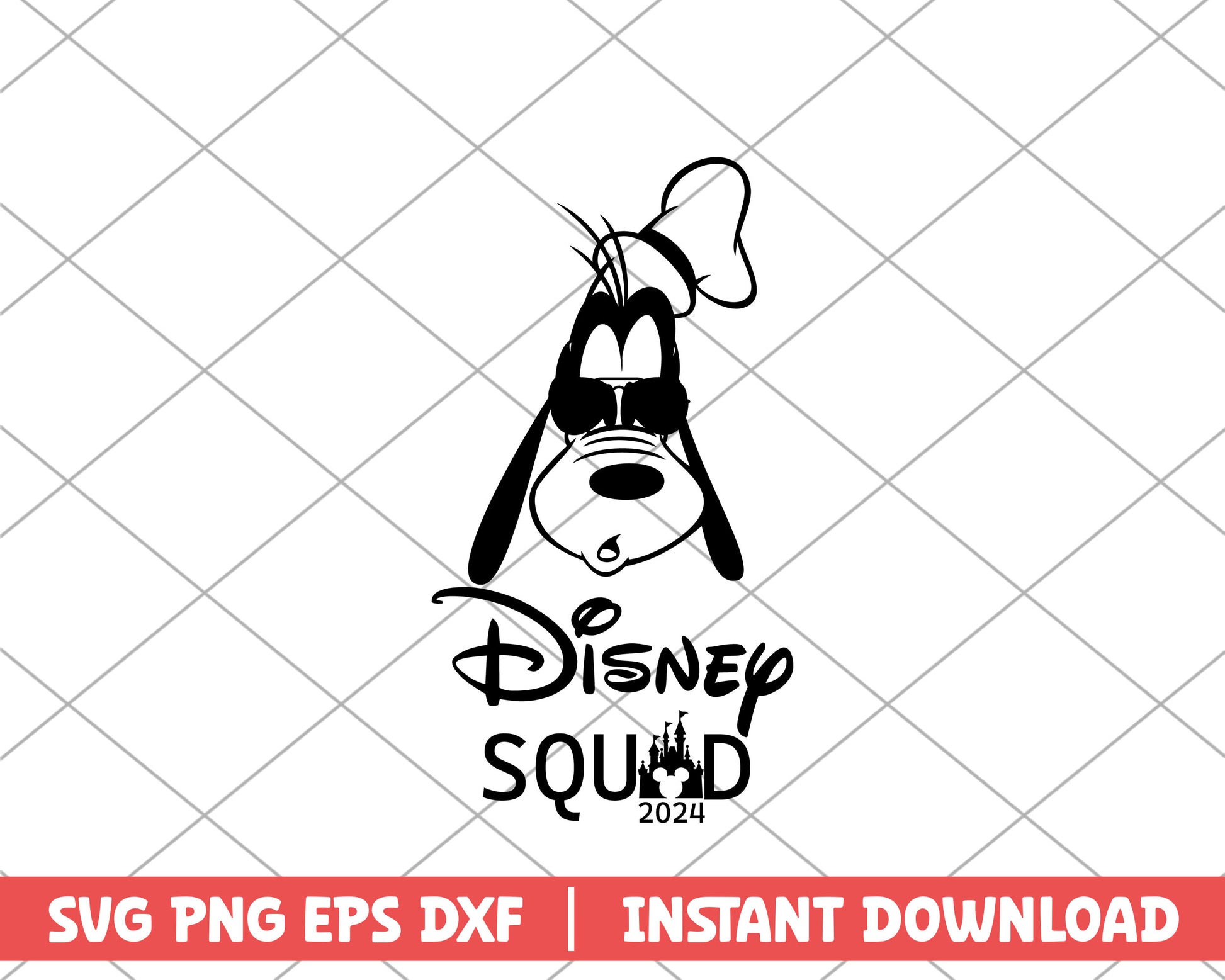 Goofy disney squad 2024 disney svg