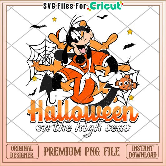 Goofy hlw on the hight street png, hallow​​ png, halloween wallpaper​ png