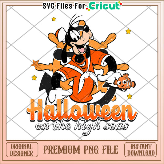 Goofy on the hight street png, hallow​​ png, halloween wallpaper​ png