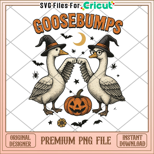 Goosebumps png, halloween season png, cute halloween png