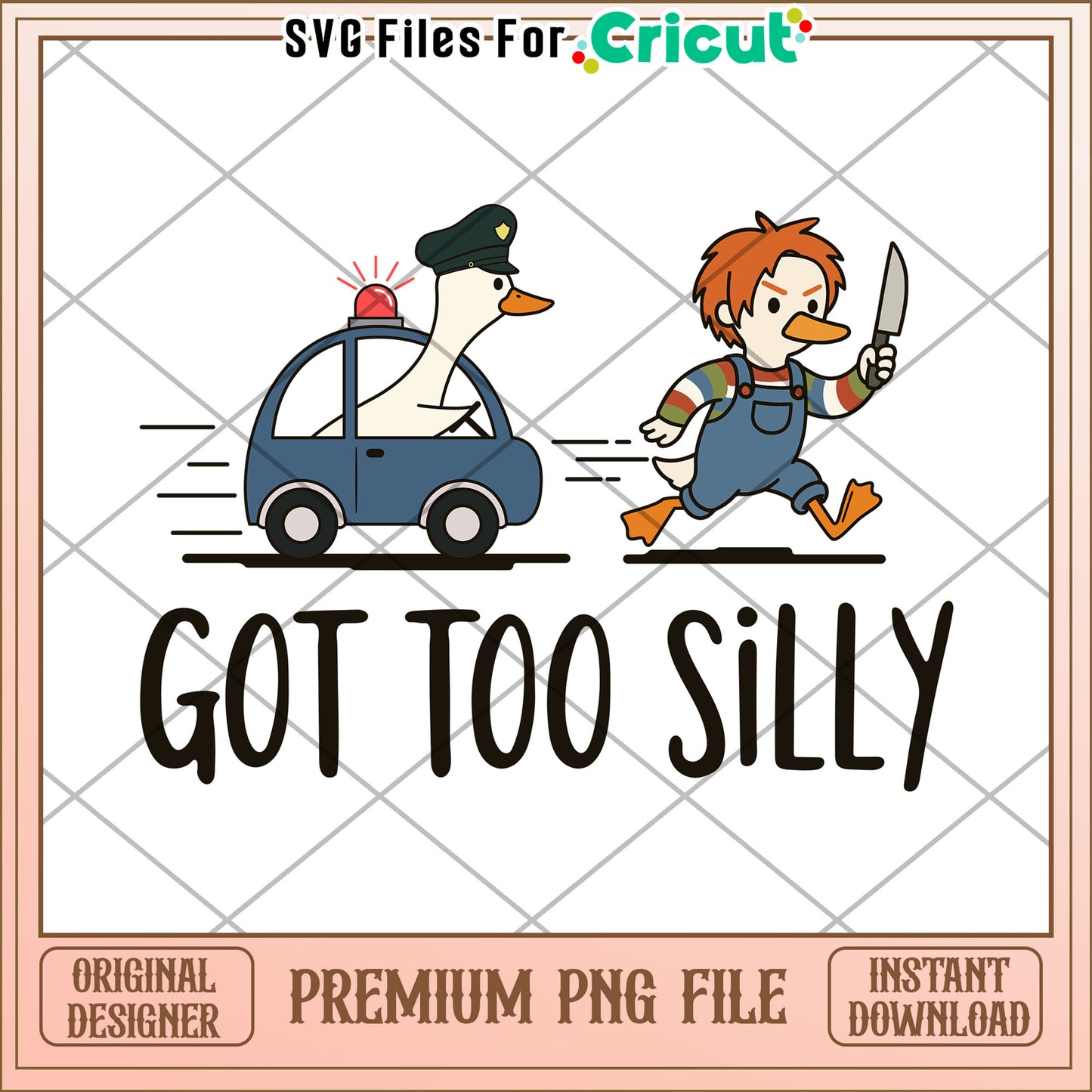 Got too silly chucky png, halloween pumpkin png, halloween music png