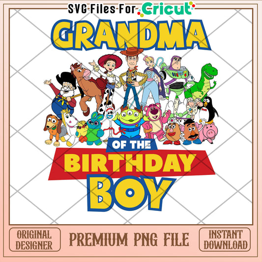 Grandma Toy Story Birthday Boy PNG