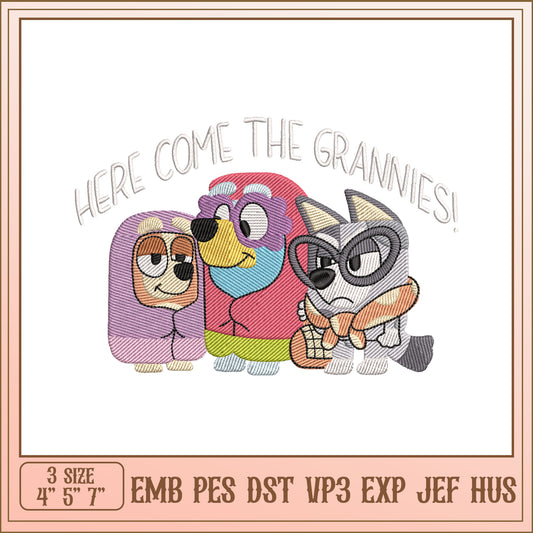 Grannies Embroidery Design - EMB PES DST