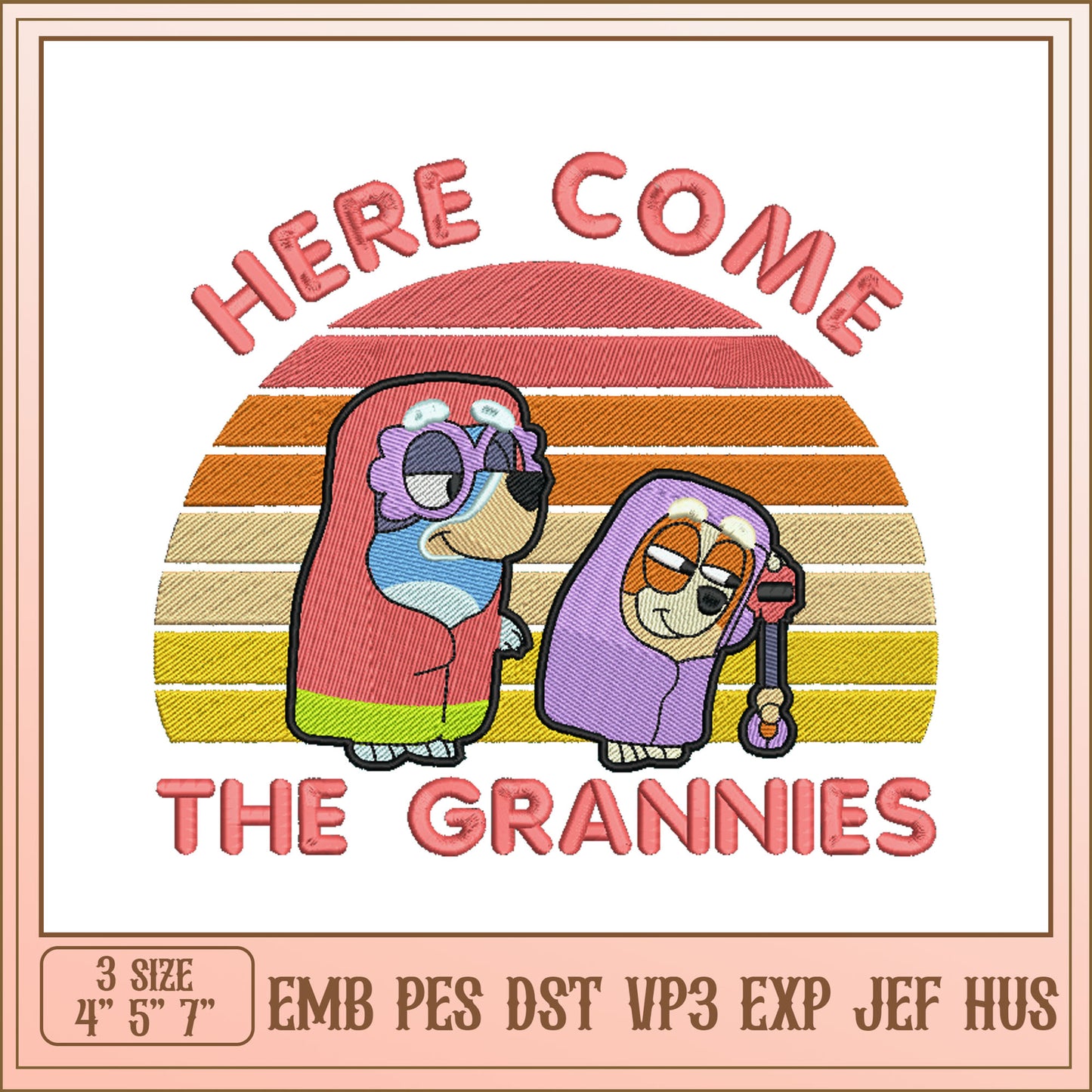 Grannies Embroidery Design