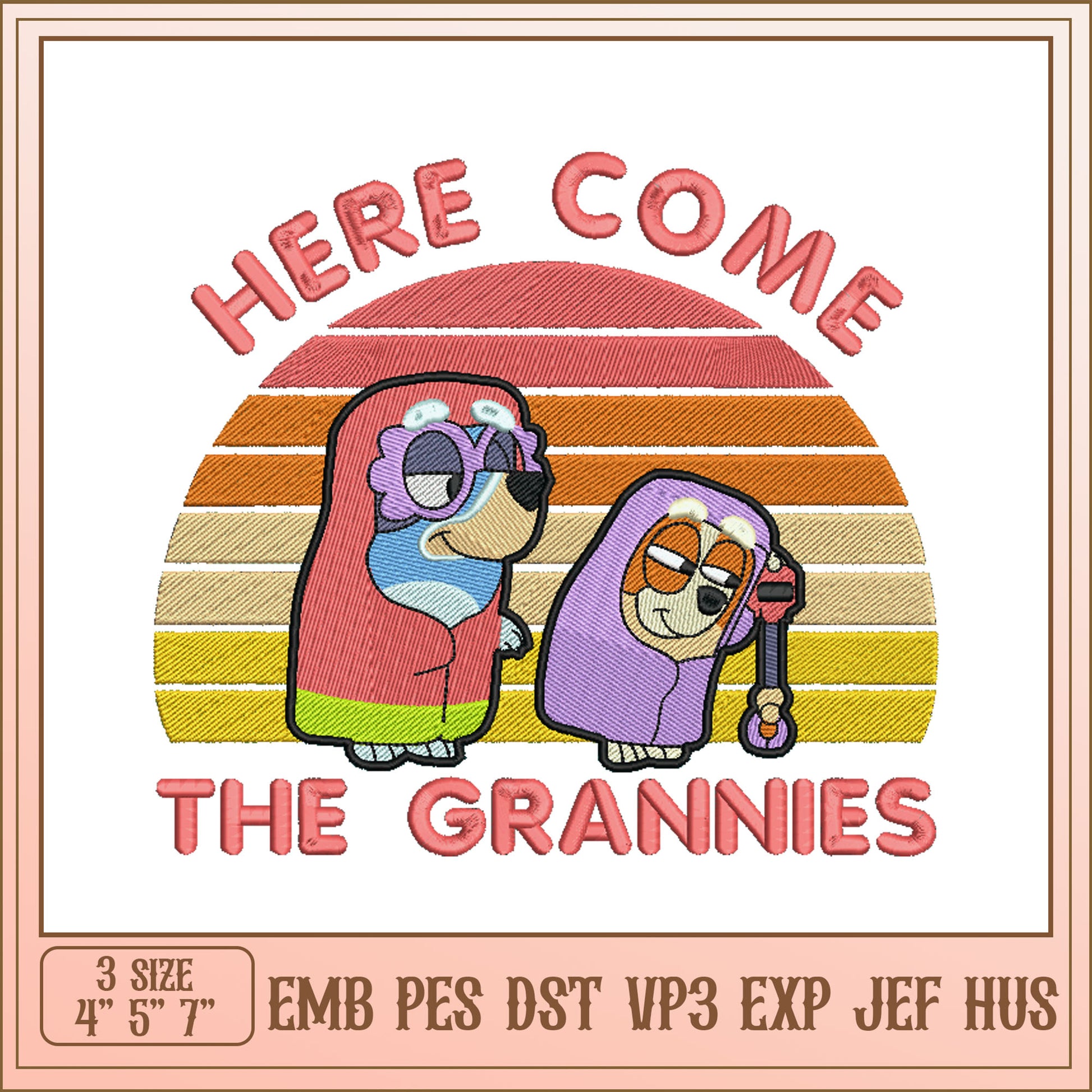 Grannies Embroidery Design